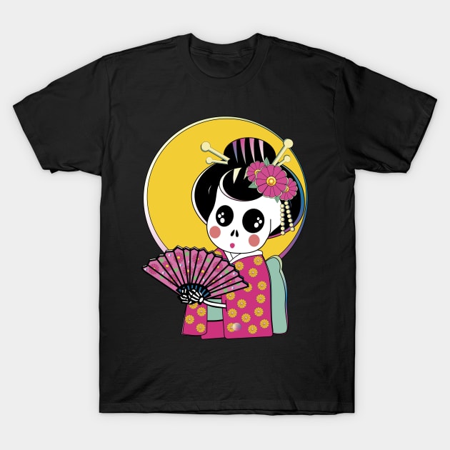 Geisha skeleton T-Shirt by Edofest